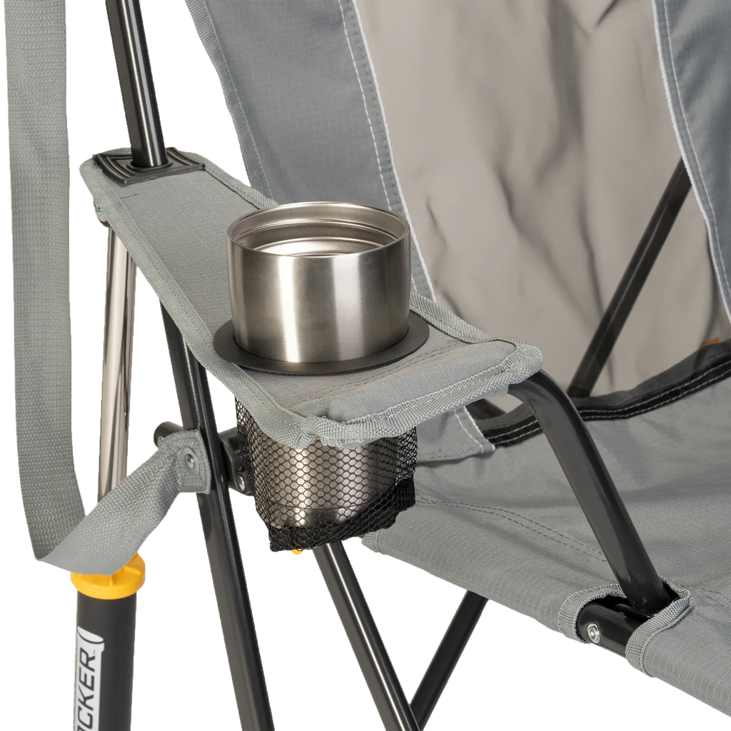 Heavy-Duty Freestyle Comfort Pro Rocker - Choice 375 - Patented Spring-Action Rocking Chair for Camping Detail