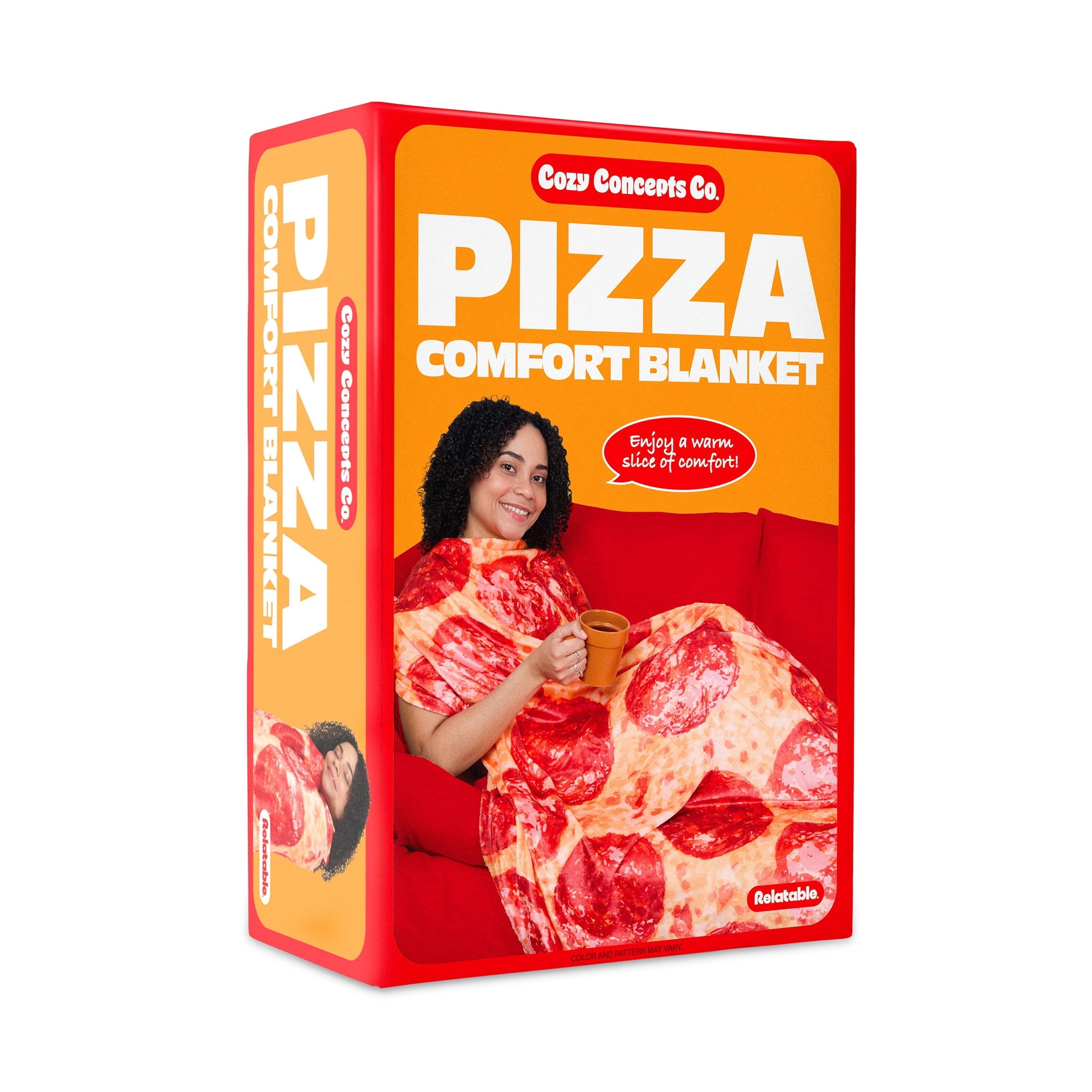 Cozy Fleece Pizza Throw Blanket Large 65 Cozy Fleece Blanket - Cozy Fleece Throw Blanket for Couch & Bed - Default Title