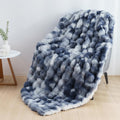 Cozy Fleece Faux Fur Throw Blanket for Couch Luxury Fluffy Thick Bubble Blanket Warm Cozy Throw for Bedroom Living Room, 50" x 60... - Lightweight Plush Warm Blanket for All Seasons - Default Title