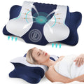 Orthopedic Support Cervical Neck Pillow for Pain Relief Sleeping, Memory Foam Pillow Neck Pillow Bed Pillow with Pillowcase for Side Bac... - Orthopedic Shredded Foam Bed Pillow Set - Default Title