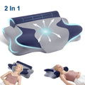 Ergonomic Memory Foam Cooling Bed Pillow for Neck & Shoulder Pain Relief, Cervical Support Comfort Pillow for Side Back Stomach Sleeper, Er... - Decorative Throw Pillow Cushion for Sofa & Bed - Default Title