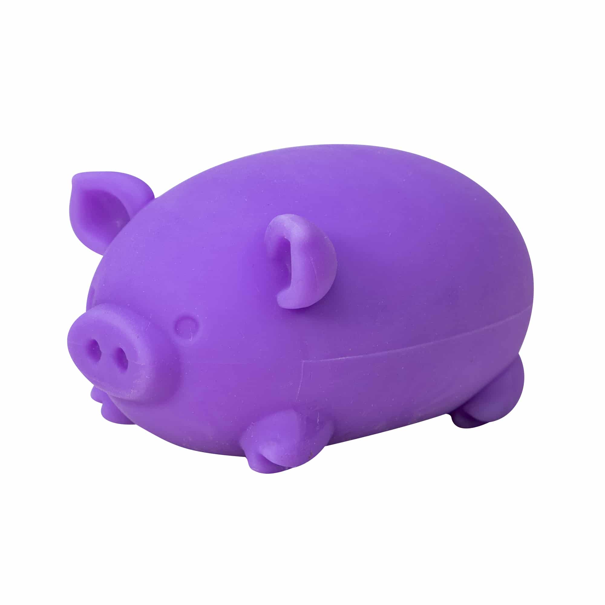 Animal-Shaped NeeDoh Dig’ It Pig | Select Velvet Canopy - Collectible Shaggy Monster Squishable Toy Detail