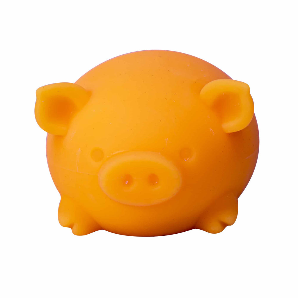 Animal-Shaped NeeDoh Dig’ It Pig | Select Velvet Canopy - Collectible Shaggy Monster Squishable Toy Detail