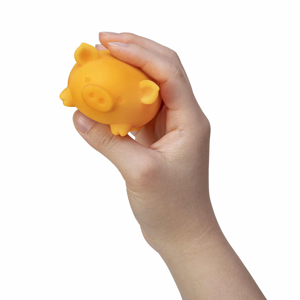 Animal-Shaped NeeDoh Dig’ It Pig | Select Velvet Canopy - Collectible Shaggy Monster Squishable Toy Detail