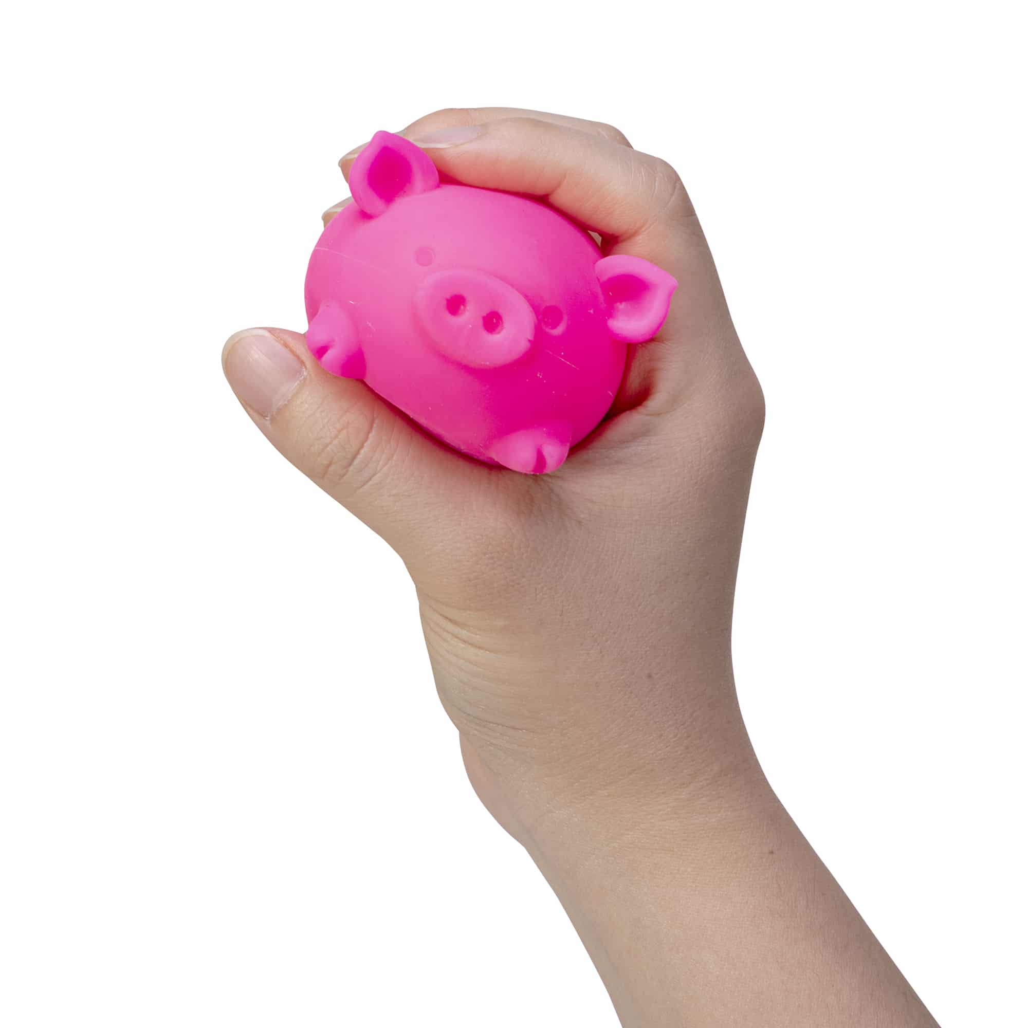 Animal-Shaped NeeDoh Dig’ It Pig | Select Velvet Canopy - Collectible Shaggy Monster Squishable Toy Detail