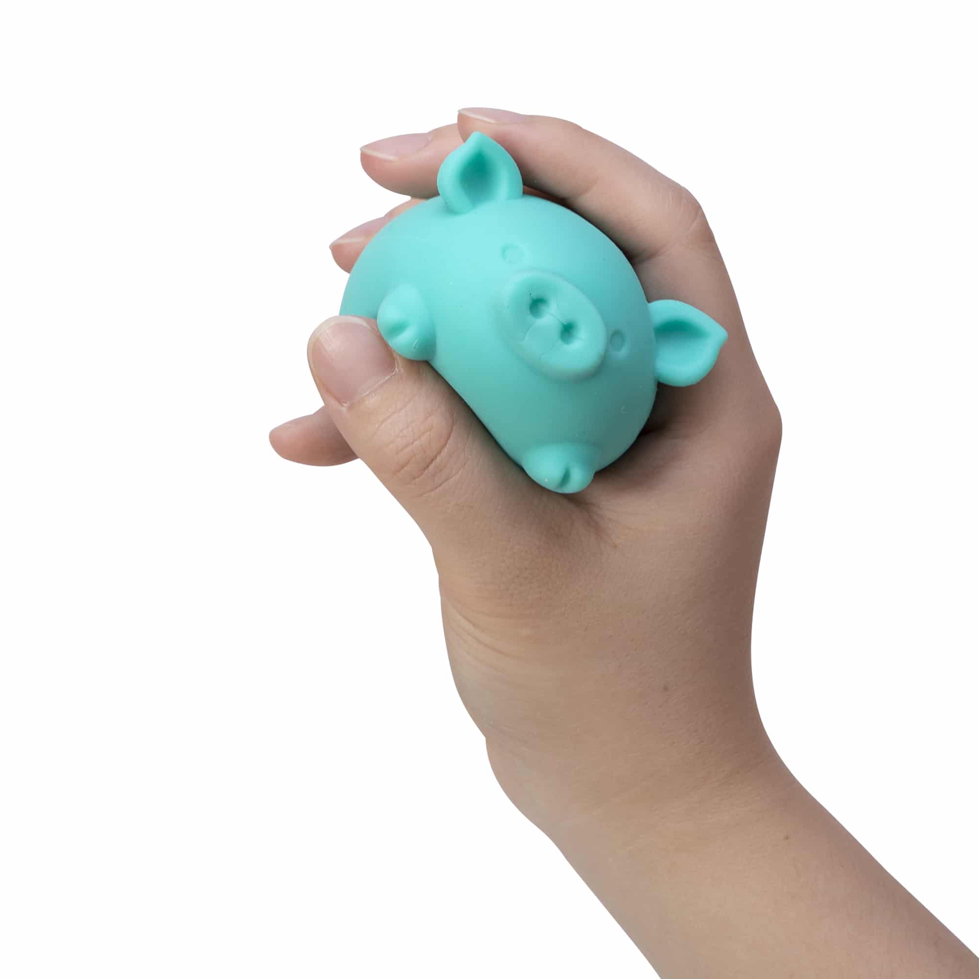 Animal-Shaped NeeDoh Dig’ It Pig | Select Velvet Canopy - Collectible Shaggy Monster Squishable Toy Detail