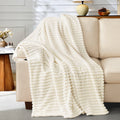 Super Soft Flannel White Fleece Throw Blanket for Couch, Super Soft Cozy Blankets and Throws, Decorative Fleece Blankets for Women Men G... - Super Soft Reversible Sherpa Flannel Blanket - Default Title