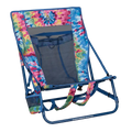 Backpack Travel Everywhere Chair 2 - Choice 656 - Low-Profile Reclining Beach Chair with Backpack Straps - Tie Dye