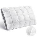Decorative Plump Hotel Cervical Pillow for Sleeping – Ergonomic Contour Neck Support Bed Pillow, Fluffy and Supportive for Side, Back ... - Hotel Quality Plush Sleeping Pillows - Default Title