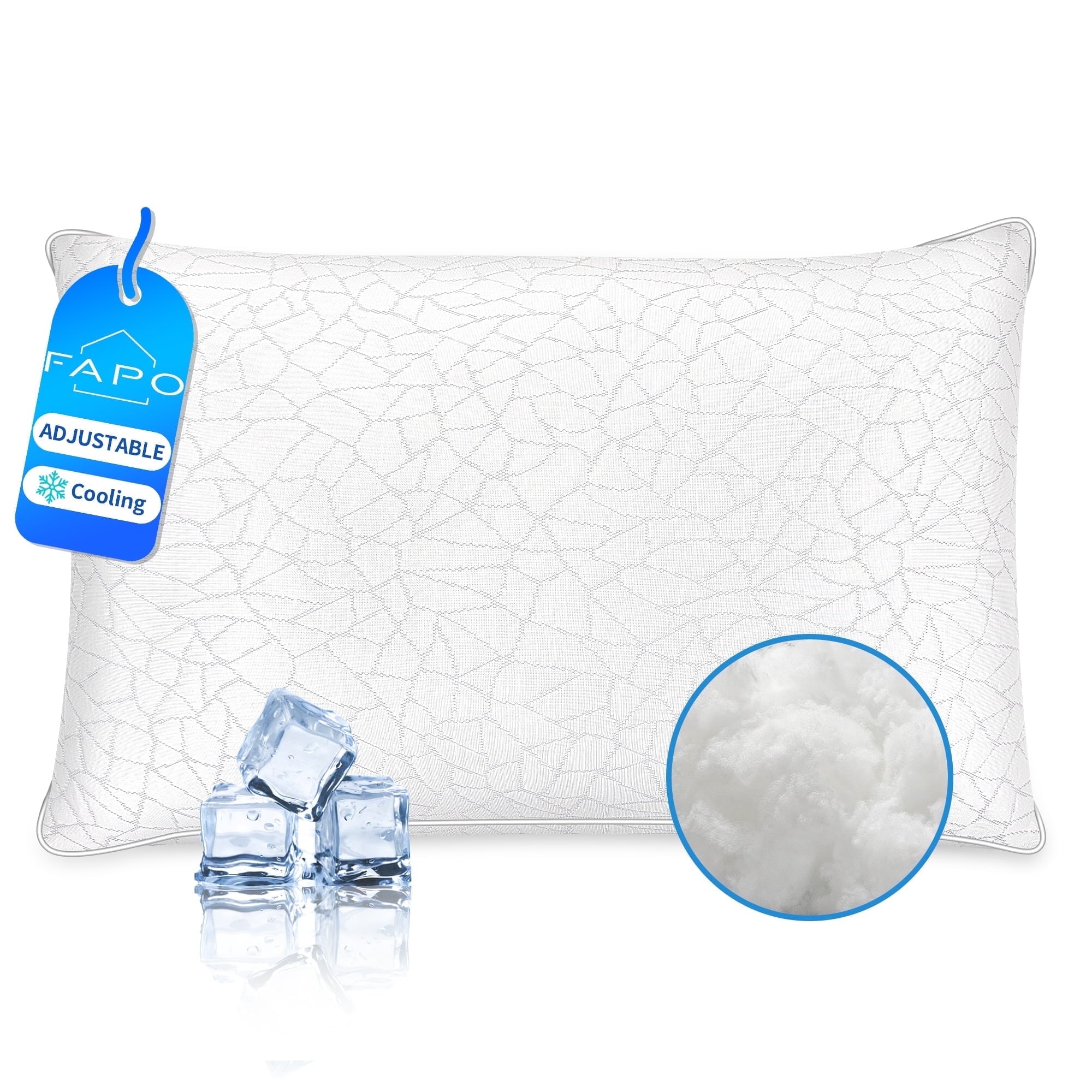 Hotel Collection Queen Size Bed Pillows 1-Pack,2.2lb High Quality Down Alternative Filled,3D Breathable Cover,Hotel Collection Pillows... - Decorative Throw Pillow Cushion for Sofa & Bed - Default Title