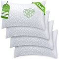 Hotel Collection Queen Size Bed Pillows 4-Pack,3.3lb Shredded Memory Foam Filled,Hyper Soft & 3D Breathable Cooling Desigh Cover Fitti... - Decorative Throw Pillow Cushion for Sofa & Bed - Default Title