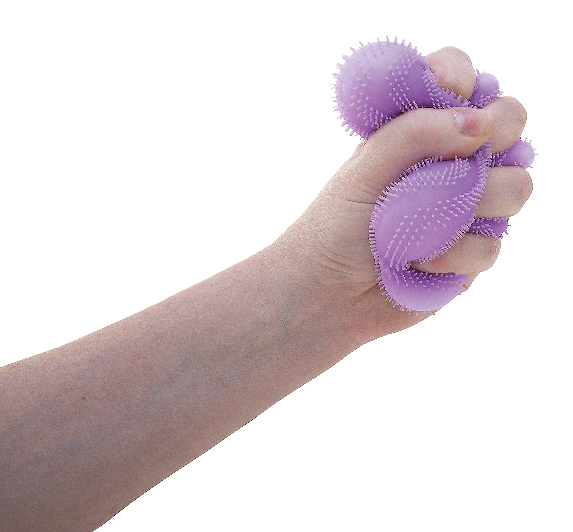 Shaggy Tactile NeeDoh Fuzz Ball Flower Power | Signature Elm Point - Spiky Textured Groovy Glob for Sensory Therapy - Surprise Me! (Random Color)