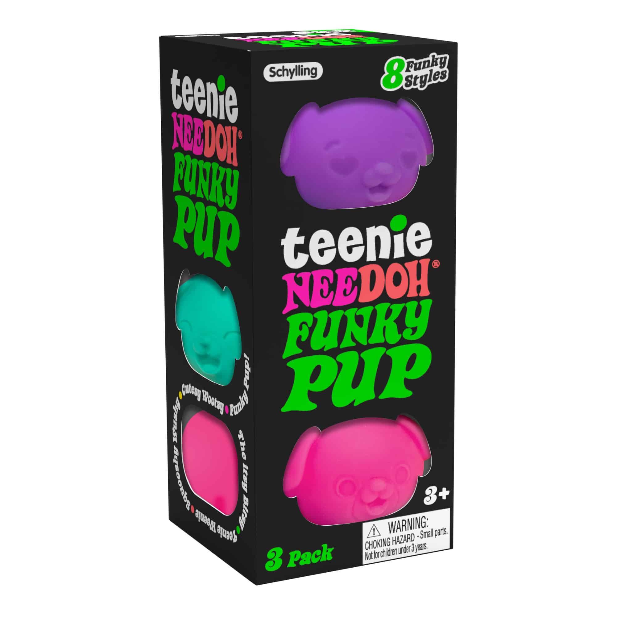 Portable Teenie Teenie NeeDoh Funky Pup | Edition Copper Bloom - Teeny NeeDoh 3-Pack Pocket-Sized Squishy Balls - Default Title