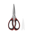 Multi-Functional Stainless Steel Kitchen and Herb Shears with Red and Black Handle - Multi-Functional Manual Food Chopper & Slicer - Default Title