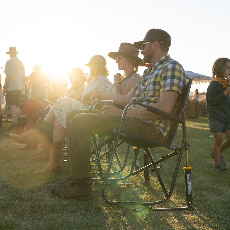 Patented Spring-Action Freestyle Rocker XL - Choice 552 - Patented Spring-Action Rocking Chair for Camping Detail