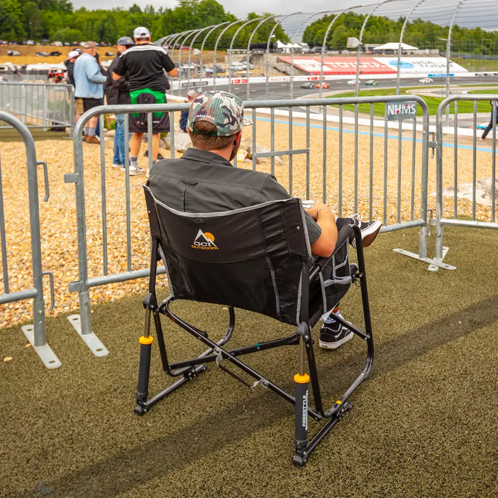 Patented Spring-Action Freestyle Rocker XL - Choice 552 - Patented Spring-Action Rocking Chair for Camping Detail