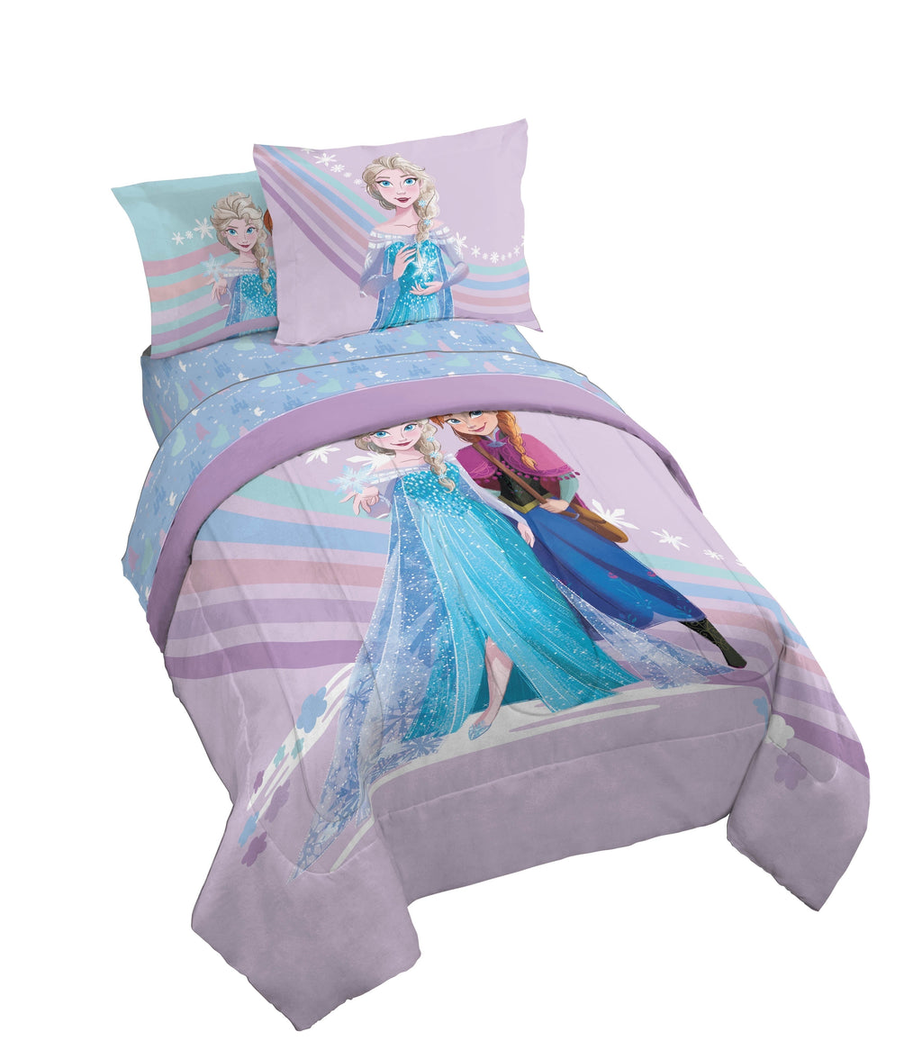 Hypoallergenic Cloud The Poet Inside 5 Piece Twin Size Kids Comforter Set wth Sham - Super Soft Elsa Bed Set for Kids - Cloud-Like Soft Lightweight Bed Comforter - Default Title