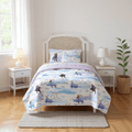 Heavyweight Warmth Frozen Winter Frost Adventures 2-Piece Twin/Full Reversible Comforter Set, Polyester Microfiber, Blue & Purple - All-Season Down Alternative Comforter Insert - Default Title