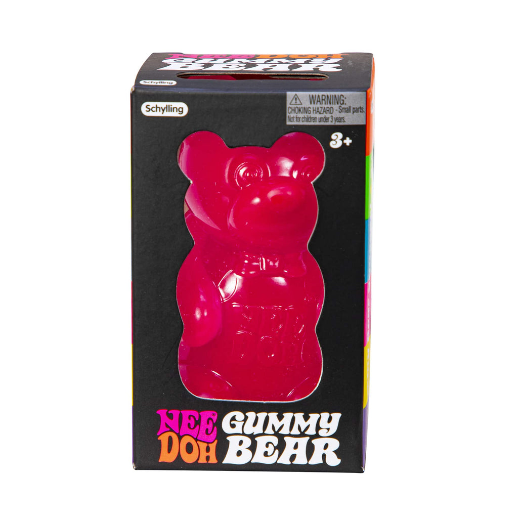 Cute Collectible NeeDoh Gummy Bear | Edition Canyon Forest - Collectible Shaggy Monster Squishable Toy Detail