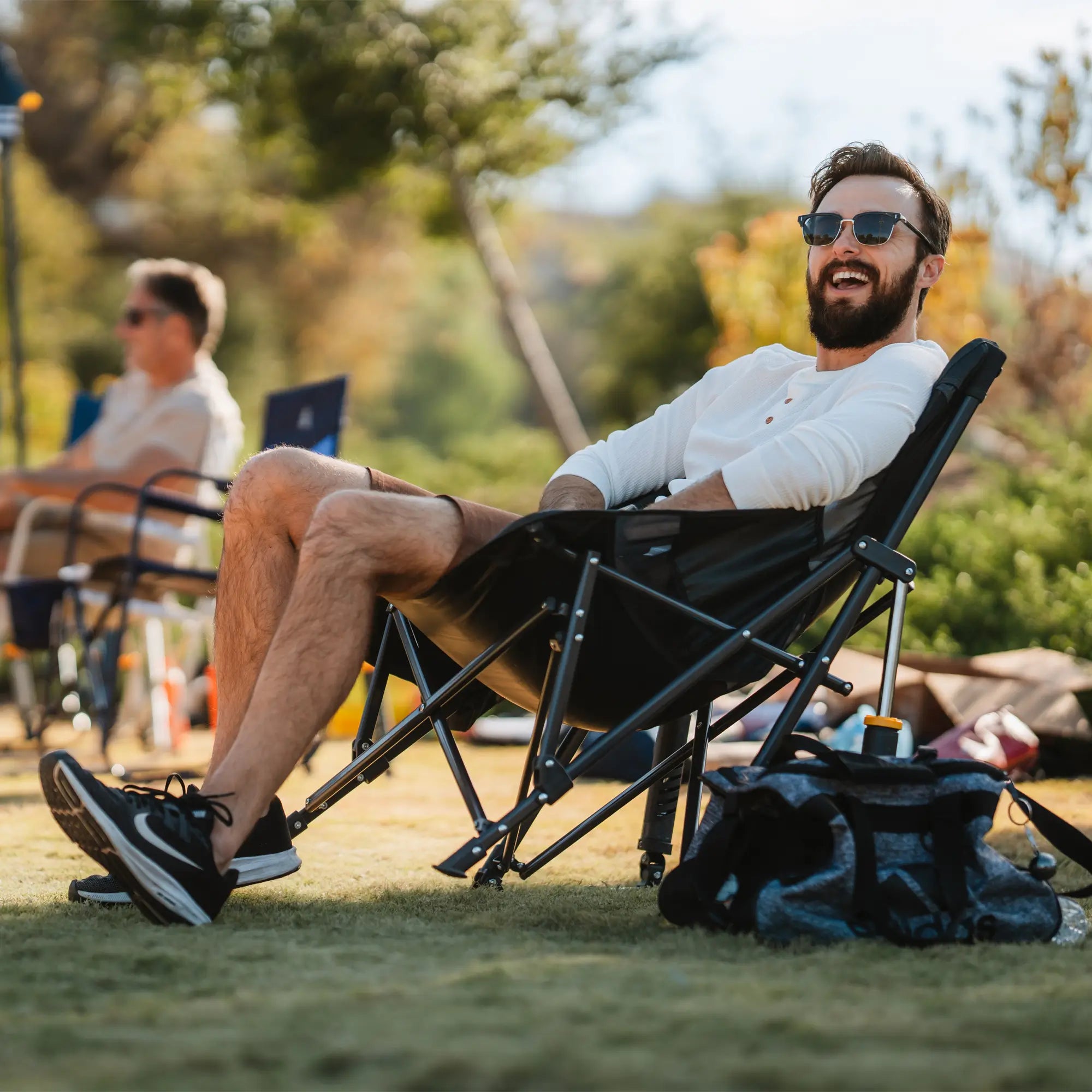 Premium All-Weather Pod Rocker Elite - Choice 832 - Freestyle Rocker Portable Outdoor Folding Chair Detail