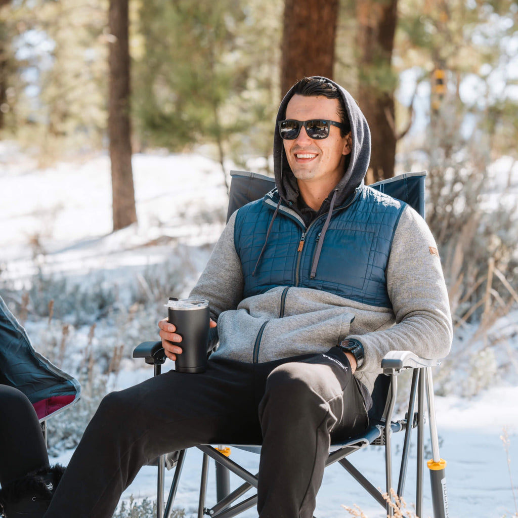 Luxury Camp RoadTrip Rocker - Choice 855 - Patented Spring-Action Rocking Chair for Camping Detail