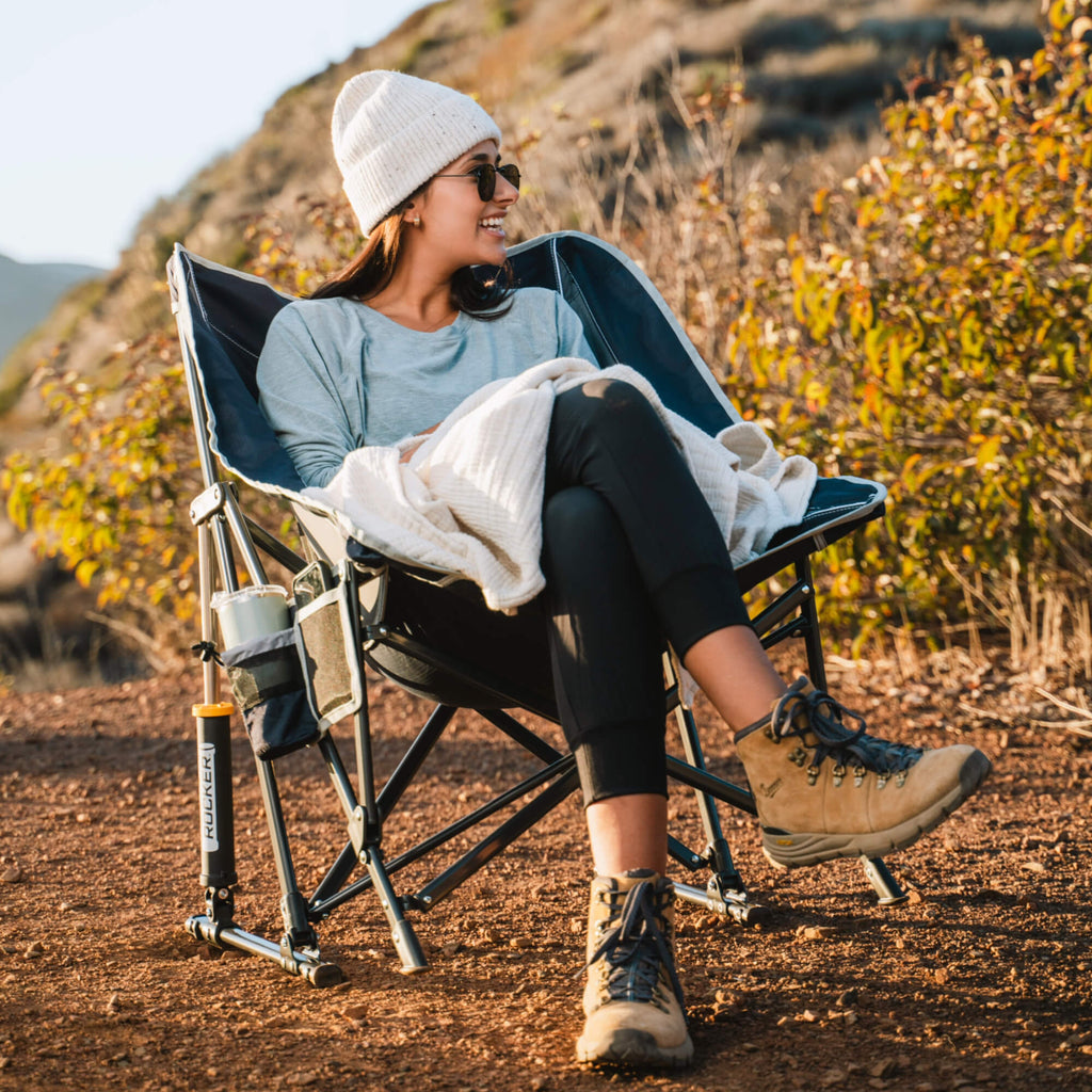 Heavy-Duty Freestyle Pod Rocker - Choice 933 - Patented Spring-Action Rocking Chair for Camping Detail