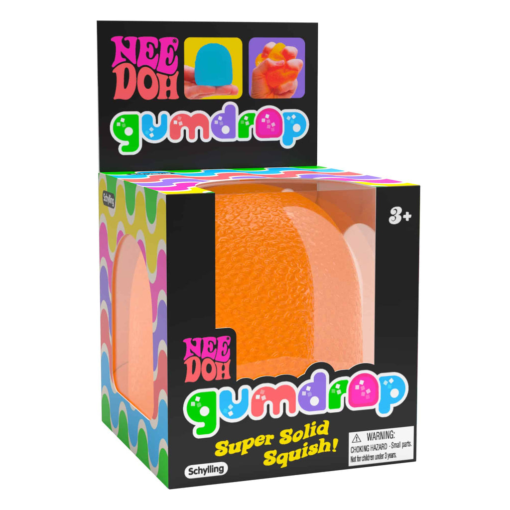 Whimsical Doughnut NeeDoh Gumdrop | Edition Juniper Flare - Squishy Dohnut Sweet Treat Shaped Stress Toy - Surprise Me! (Random Color)