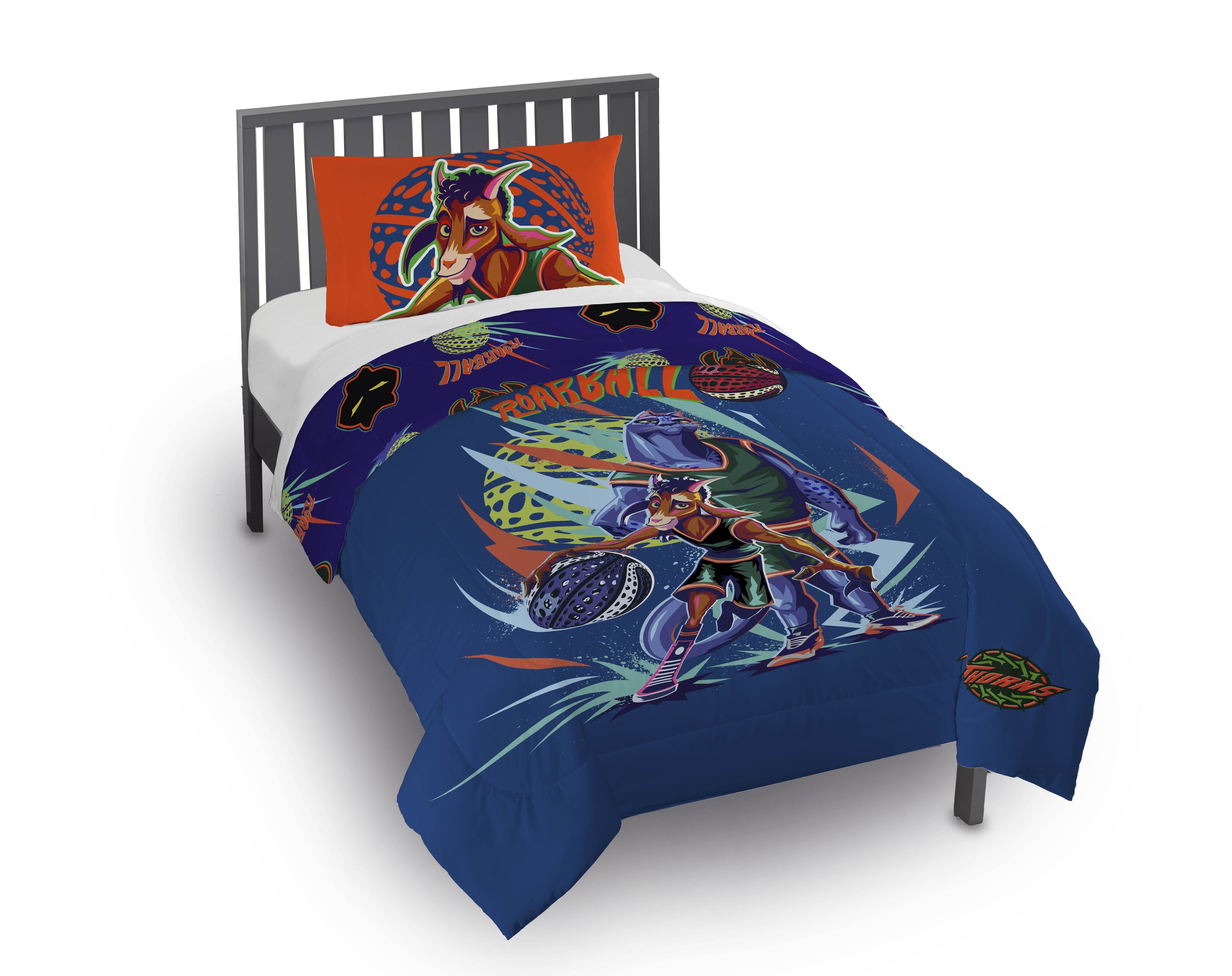 Luxurious Quilted 2 Piece Twin/Full Kids Reversible Comforter and Pillowcase Bedding Set, Multicolor,Twin/Full - All-Season Down Alternative Comforter Insert - Default Title