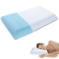 Ergonomic Memory Foam Gel Memory Foam Pillow, Queen Size Bed Pillow, Washable Cover, Cooling, Breathable Neck Pillow for Sleeping - Decorative Throw Pillow Cushion for Sofa & Bed - Default Title
