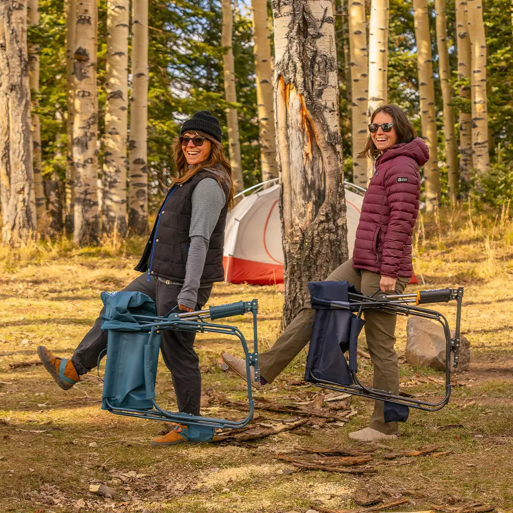 Luxury Camp Grab & Go Rocker - Choice 551 - Heavy-Duty Kickback Rocker with Beverage Holder Detail
