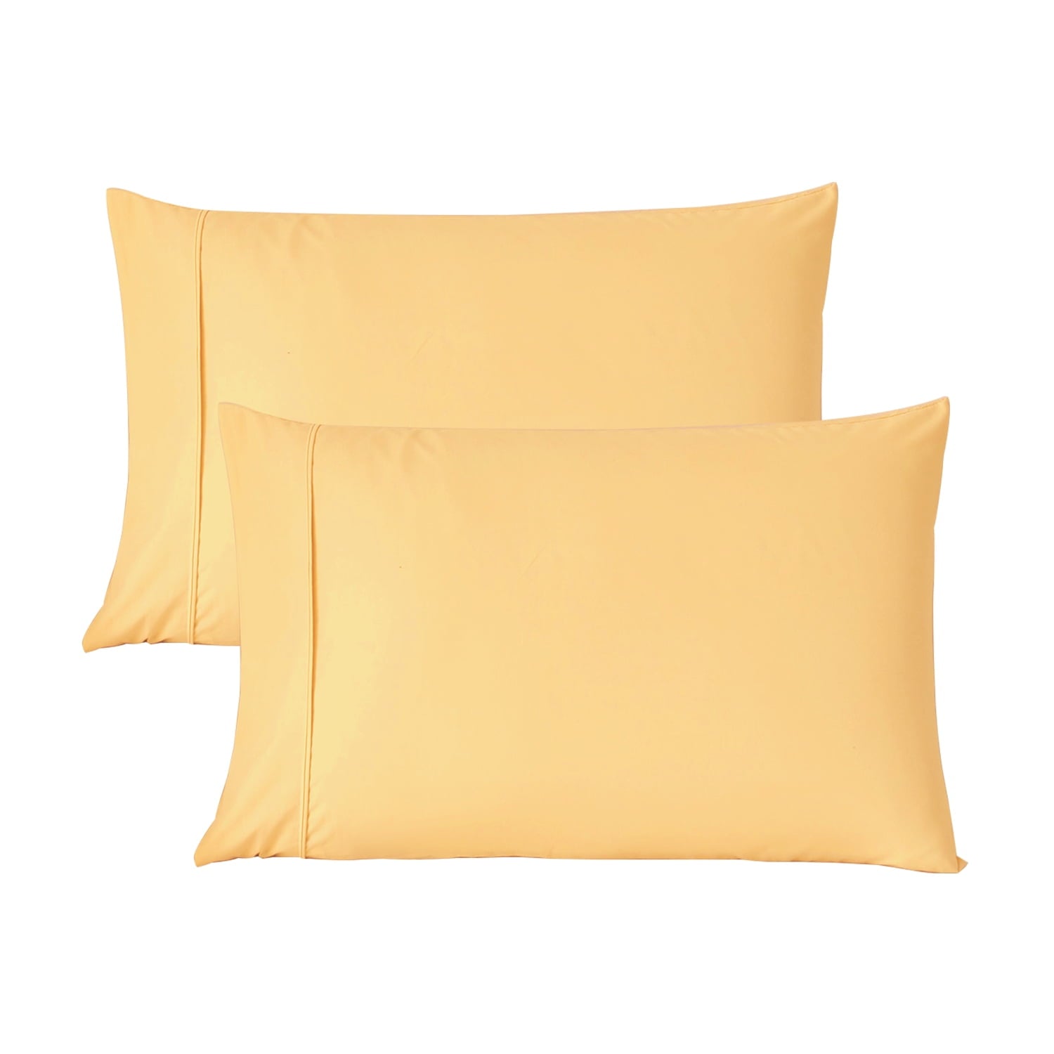 Orthopedic Support Solid Print Pillow Cases, King, Beige, 2-Pieces - Orthopedic Shredded Foam Bed Pillow Set - Default Title