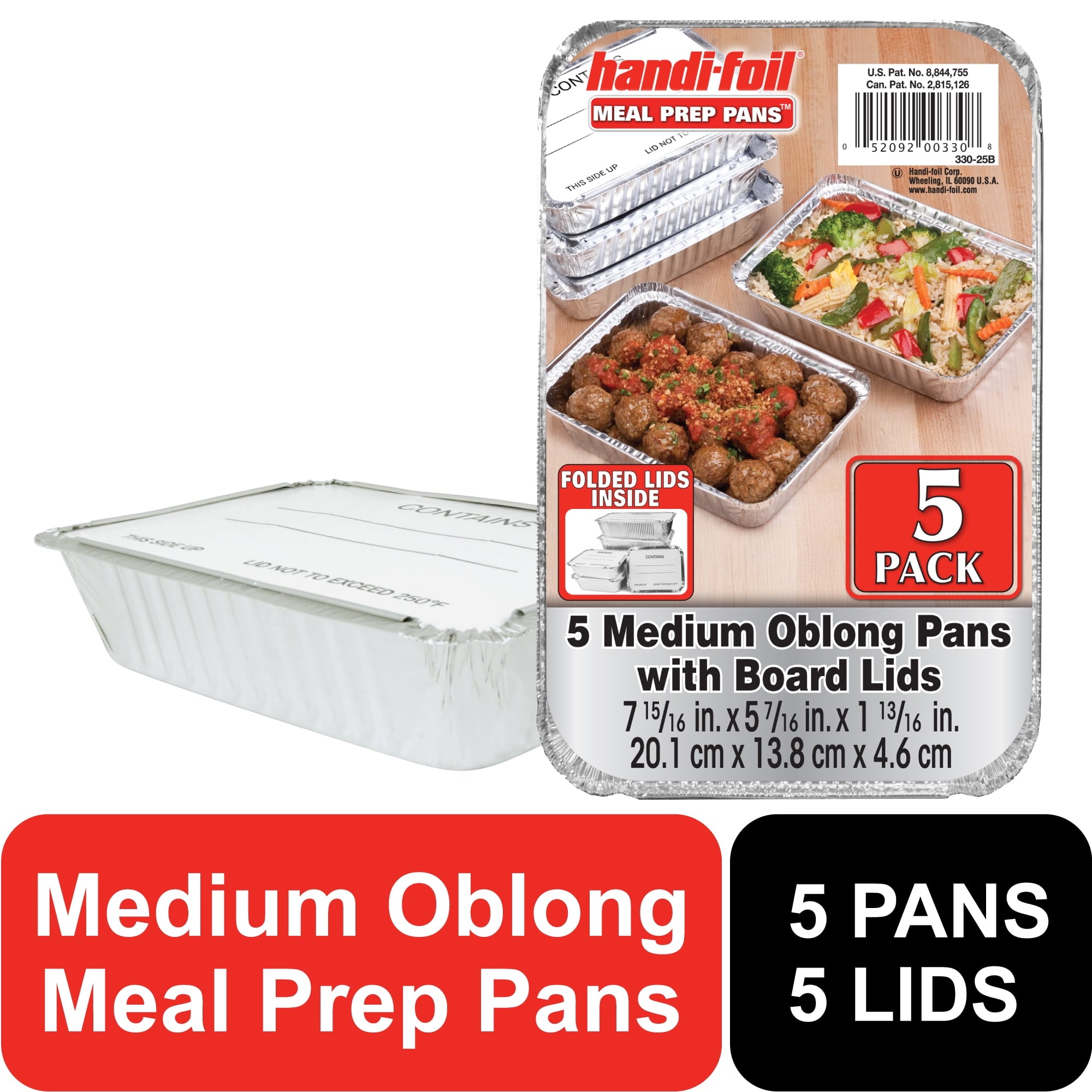 Playful Geometric Aluminum Meal Prep Pan with Lids, 5 Count - Playful Star & Heart Shaped Geometric NeeDoh - Default Title