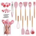 Seamless One-Piece 32 PCS Silicone Cooking Utensils Set, 446°F Heat Resistant for Nonstick Cookware - Durable Turner & Ladle Utensil Set for Home Chefs - Default Title