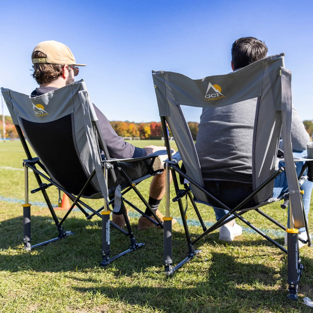 Heavy-Duty Freestyle Comfort Pro Rocker - Choice 375 - Patented Spring-Action Rocking Chair for Camping Detail