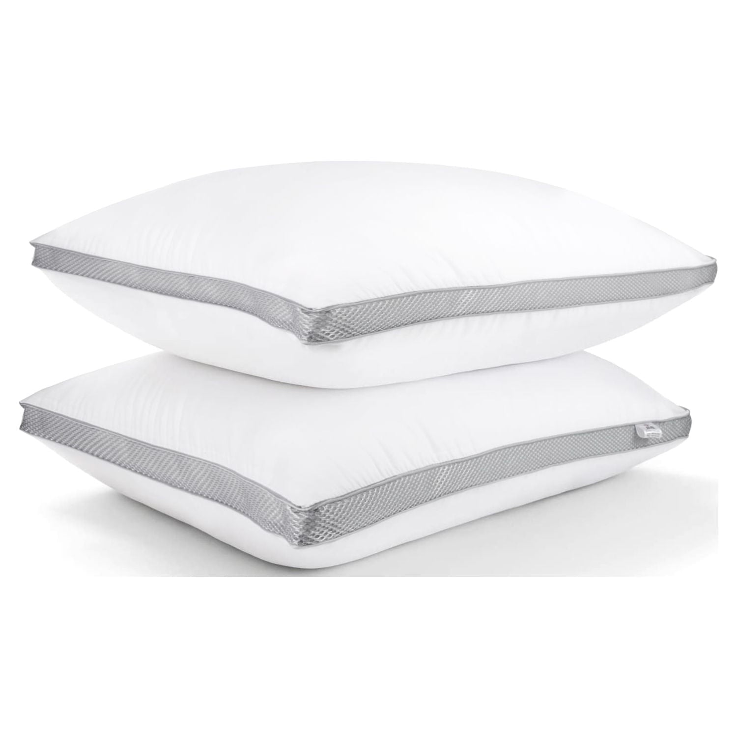 Fluffy Shredded 2 Pack Cotton Down Alternative Pillows,Queen Size Bed Pillows Gusseted Hypoallergenic - Hotel Quality Plush Sleeping Pillows - Default Title