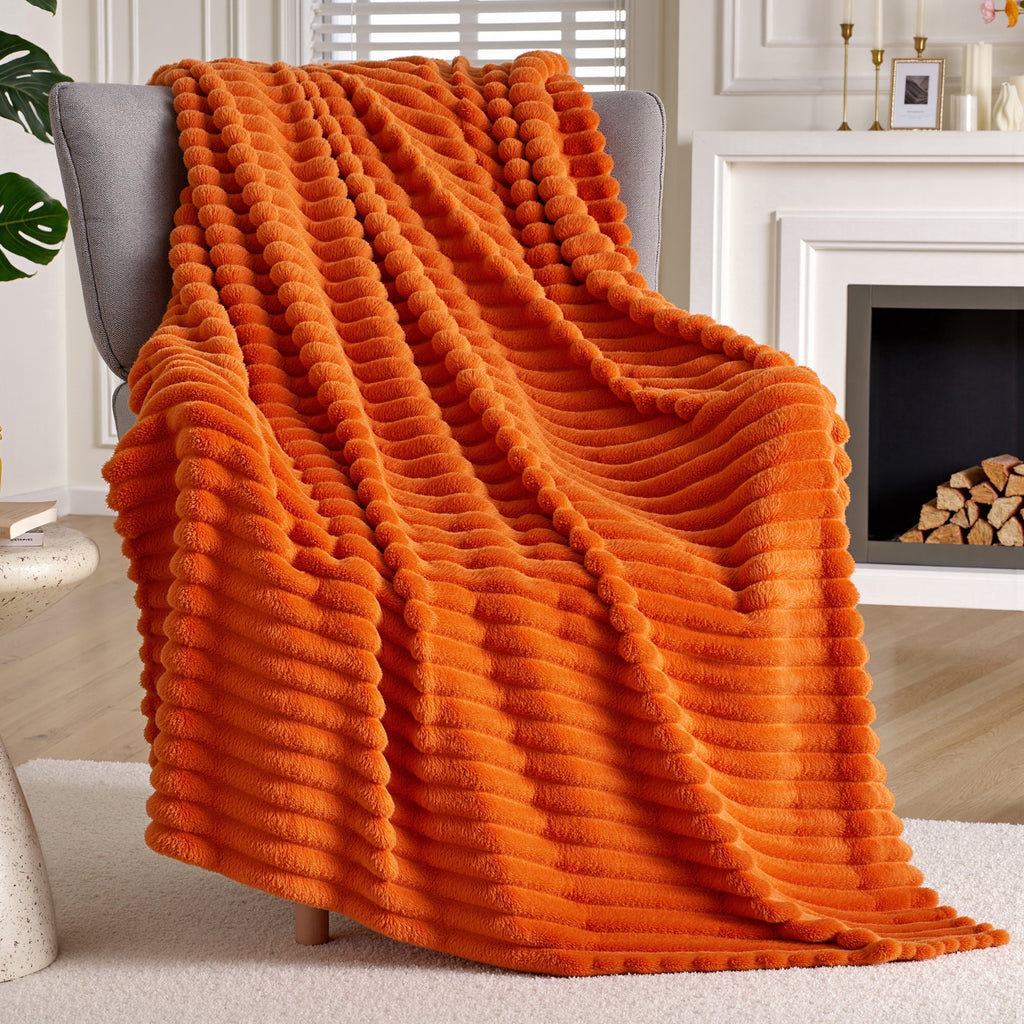 Lightweight Warm Throw Blanket for Couch,Bed,Sofa,Soft Throw Blanket Knitted,Gifts for Women Mom Girls,Throw Home Room Decor Aesthetic... - Super Soft Reversible Sherpa Flannel Blanket - Default Title