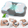 Decorative Plump Memory Foam Cervical Pillow for Sleeping Support - Orthopedic Bed Pillow for Neck, Shoulder Pain Relief, Adults, Side... - Orthopedic Shredded Foam Bed Pillow Set - Default Title