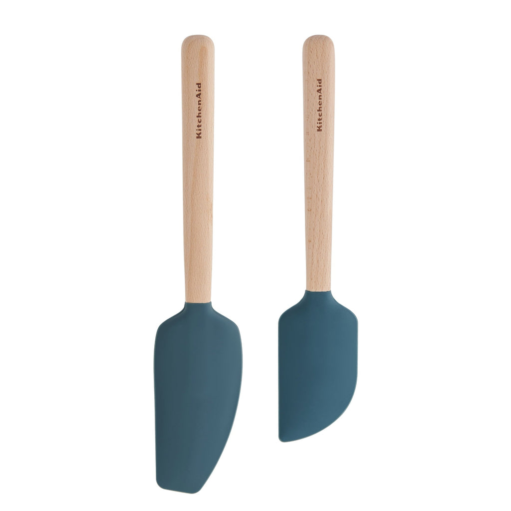 Professional Grade 2-Piece Silicone Mixing Spatula and Scraper Set for Cooking, Agave - High-Precision Culinary Tool for Baking & Cooking - Default Title