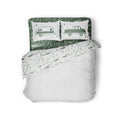 Breathable Luxury RV Queen Bed Sheet Set, Green Map, Polyester (53476) - Cooling Hotel Quality Bedding Sheets and Pillowcases - Default Title