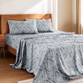 Premium Egyptian Cotton Lux Decor 4 Piece Queen Sheet Set, Brushed Microfiber Paisley Printed Bed Sheet Set with up to 16" Deep Pocket Fitted... - Luxury Bed Sheet Set with Deep Pockets - Default Title