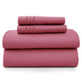 Wrinkle-Resistant Size Sheet Set, 4-Piece Plain Soft Microfiber – Deep Pocket Bed Sheets, Includes 1 Fitted Sheet, 1 Flat Sheet, 2 Pill... - Luxury Bed Sheet Set with Deep Pockets - Default Title