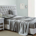 Premium Egyptian Cotton Luxury Satin Sheets Set Full Size Light Gray, 4-Piece Bedding Sets with Deep Pockets - Soft and Smooth Satin Bed Shee... - Cooling Hotel Quality Bedding Sheets and Pillowcases - Default Title