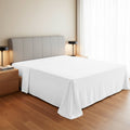 Premium Egyptian Cotton 100% Organic Cotton Percale Flat Sheet Twin Size - 1 PC Flat Sheet, White - Crisp, Cool and Strong Bed Linen, Top She... - Cooling Hotel Quality Bedding Sheets and Pillowcases - Default Title