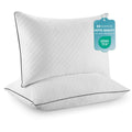 Decorative Plump Bed Pillows Hotel Collection Luxury Down Alternative Pillow for Beds 2 Pack, Medium Support for Side & Back Sleepers ... - Orthopedic Shredded Foam Bed Pillow Set - Default Title