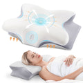 Orthopedic Support Cervical Pillow for Neck Pain Relief, Contour Memory Foam Pillows, Odorless Ergonomic Neck Pillow Adjustable Orthoped... - Decorative Throw Pillow Cushion for Sofa & Bed - Default Title