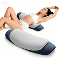 Decorative Plump Lumbar Support Pillow for Bed, Memory Foam Ergonomic Lower Back Support Waist Pillow for Side Back and Stomach Sleepe... - Decorative Throw Pillow Cushion for Sofa & Bed - Default Title