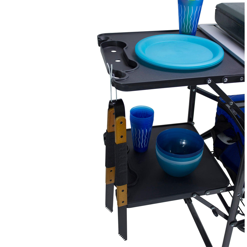 Heavy-Duty Camp Slim-Fold Cook Station - Choice 575 - Heat-Resistant Over-Fire Grill Rack for Camping Detail