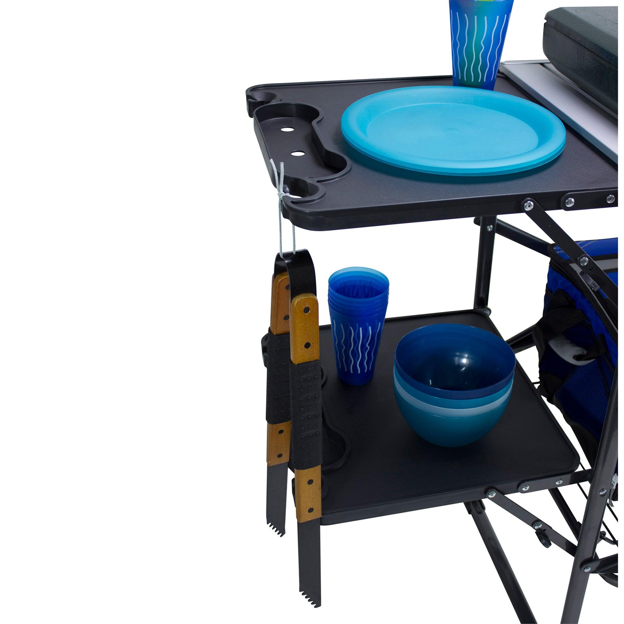Heavy-Duty Camp Slim-Fold Cook Station - Choice 575 - Heat-Resistant Over-Fire Grill Rack for Camping Detail
