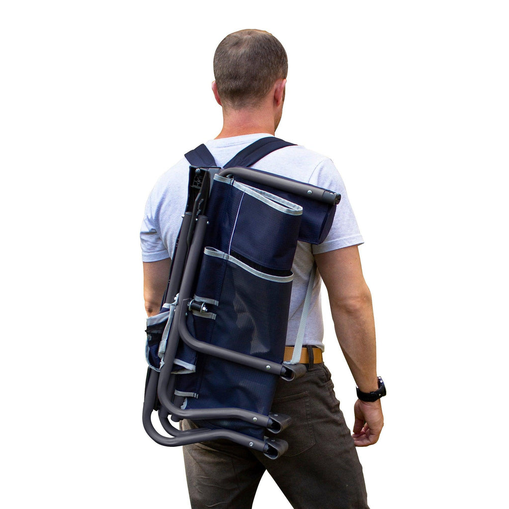 Lightweight Messenger Bi-Fold Slim Event Chair - Choice 334 - Premium Slim-Fold Compact Chair with Messenger Bag Detail