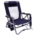 Lightweight Messenger Bi-Fold Slim Event Chair - Choice 334 - Premium Slim-Fold Compact Chair with Messenger Bag - Indigo
